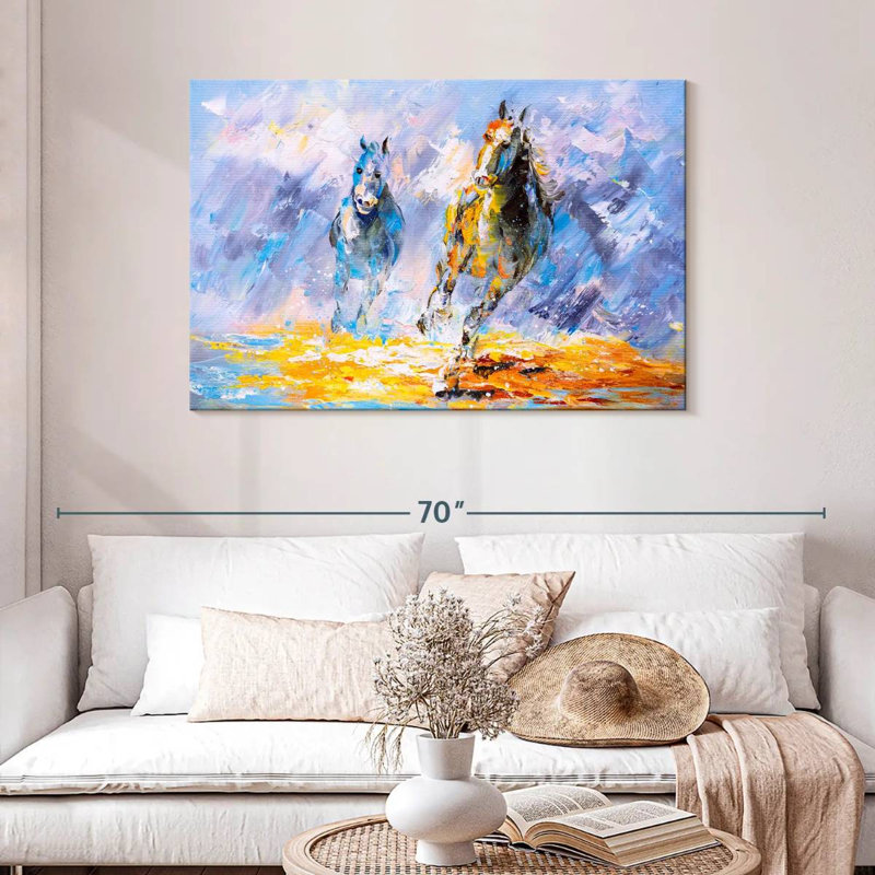 Huile de cheval Brampt, H 30 po x l 45 po