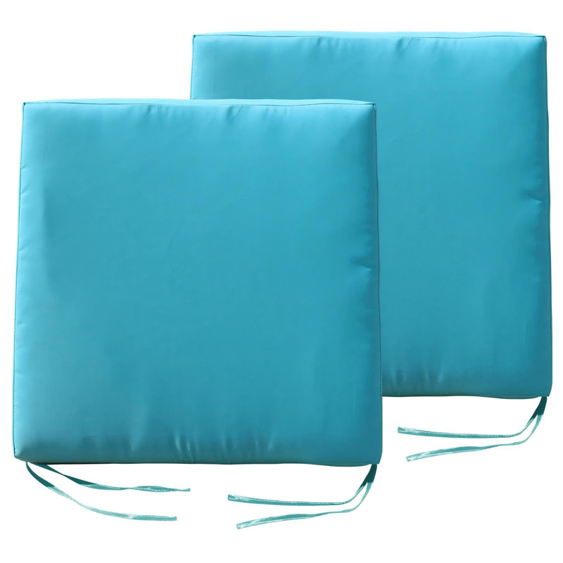 2-Pack 25x25x4 Inch Replacement Water-Resistant Patio Chair Zippered Slipcovers Machine-Washable Furniture Protector (Covers Only)