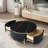 Round Coffee Table With 2 Drawers-1127829687