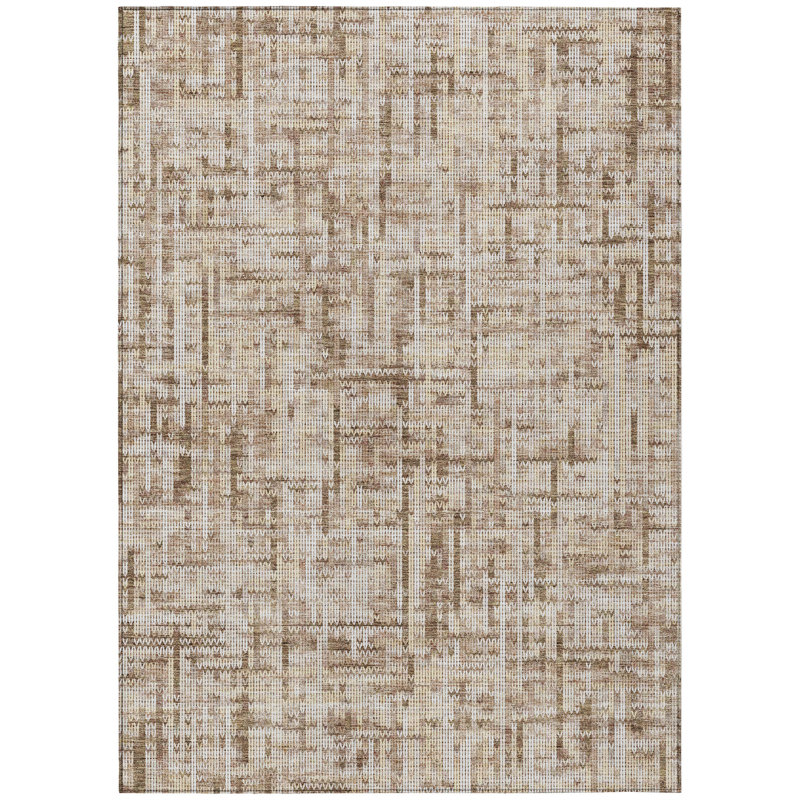 Machine Washable Indoor/Outdoor Colman ACN2130 Striped Rug, Rectangle 5' x 7'6"
