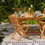Nayoun 4 Seater Wooden Rectangular Garden Armchair Dining Set - 120cm-2145704622-2145704608