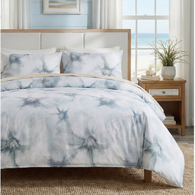 100% Cotton Duvet Cover King Size –Watercolor Floral Design Bedding Set with Zipper Closure, 3 Pieces Soft & Breathable Bedding Set for All Seasons