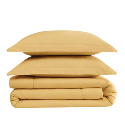 Ensemble d'édredon en percale de coton unie Brooklyn Loom
