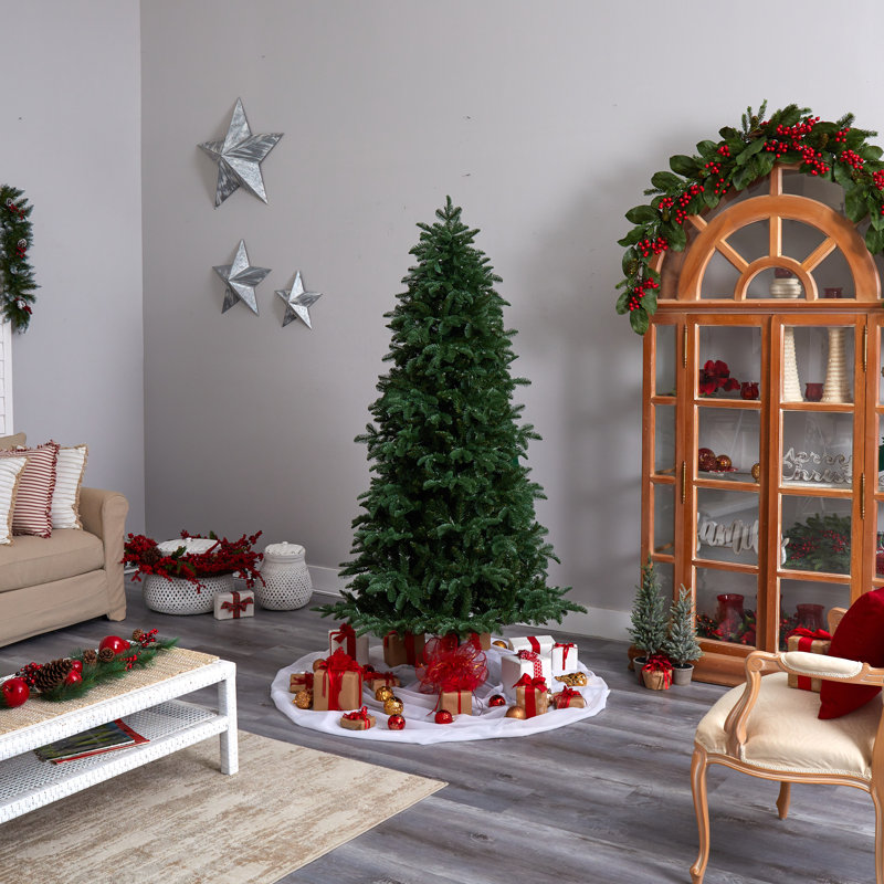 Lighted Artificial Fir Christmas Tree, 7'