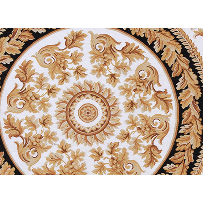 Hand Knotted Wool Area Rug in Multi