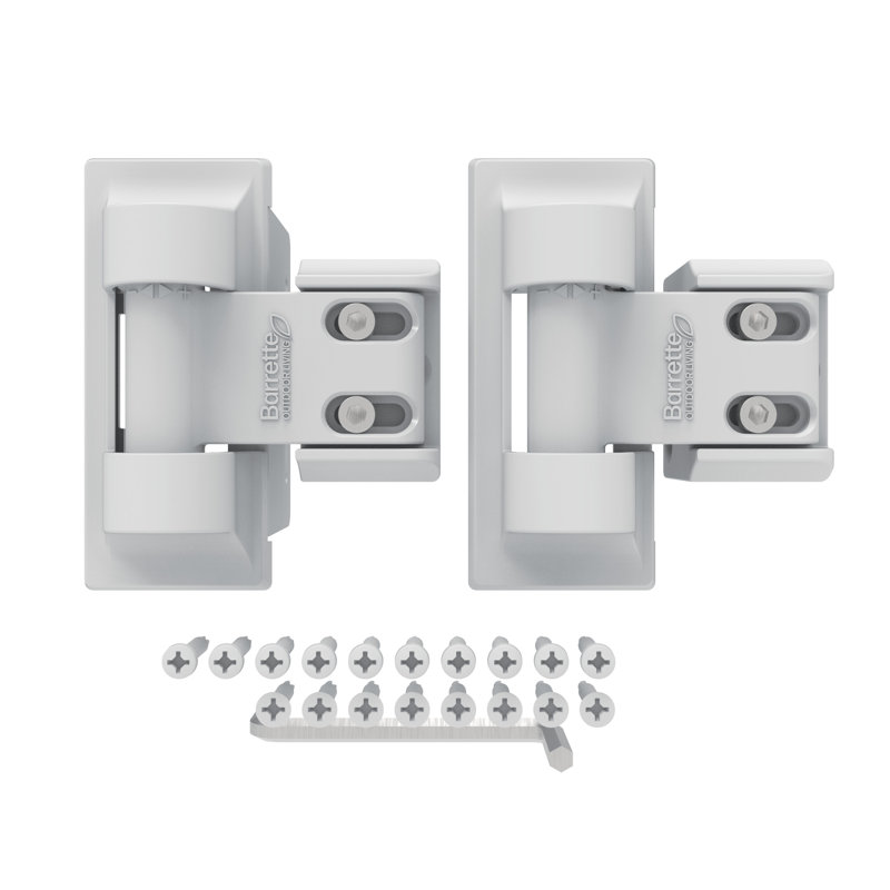Standard Wrap Hinge, White