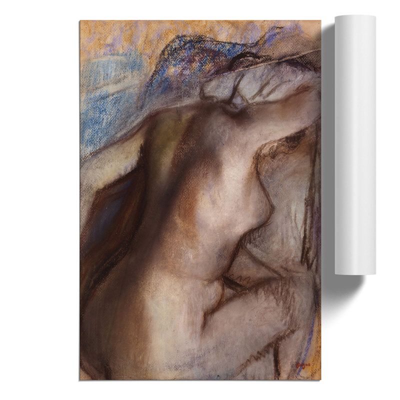 After the Bath by Edgar Degas - Frameless Print, 42cm H x 30cm W x 0.1cm D