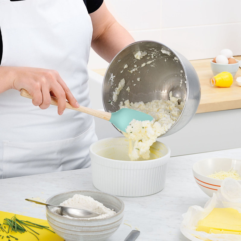 Cuillère en silicone Tovolo Flex-Core pour la cuisson, Aqua pâle