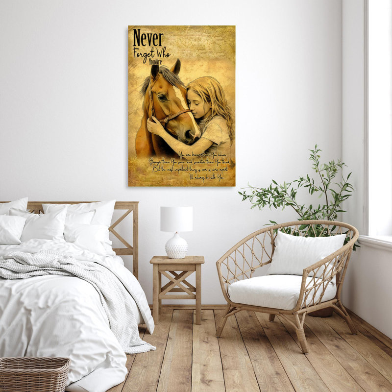 «Kwamayne Horse Never Forget Who You Are», impression sur toile, H 36 po x l 24 po x P 1,25 po