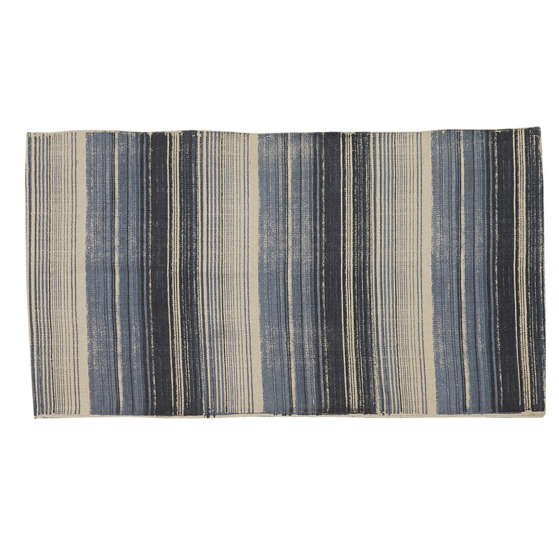 Tapis rayé Paintbrush, Tapis de couloir 2 pi x 6 pi