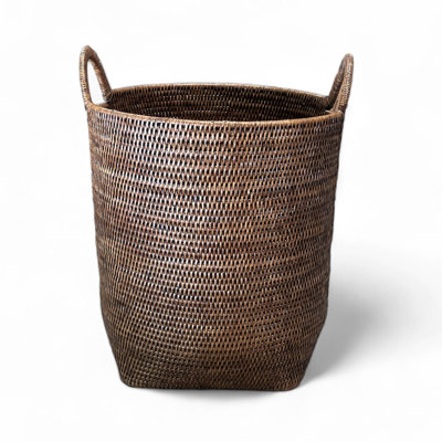 Hand Woven Wicker Laundry Basket