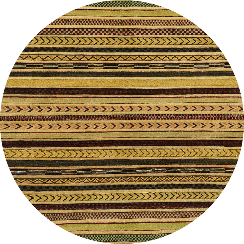 Abstract Indoor Rug, Round 5'
