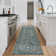 Non Slip Vintage Floral Floor Cover Non-Slip Thin Soft Retro Carpet Foldable Low-Pile Distressed Throw Rug for Dining Room Living Room Home Nursery