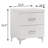 White 2-Drawer Nightstand
