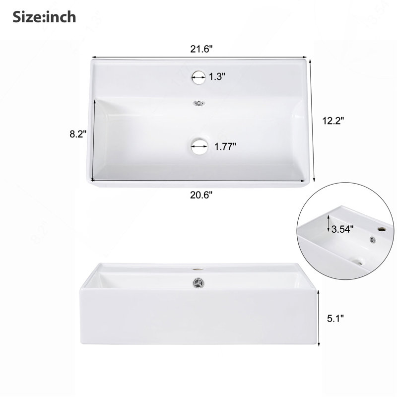 21.6" Bathroom vanity-Sink