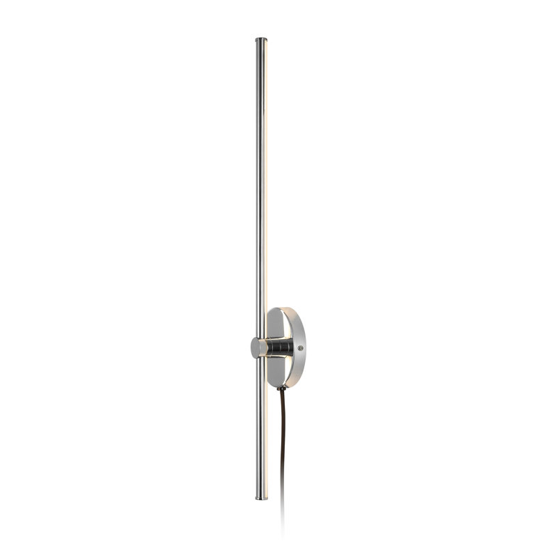 Bollman Iron LED Plug-in Wallchiere, Chrome