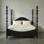 Ferret Solid Wood Four Poster Bed-20723031-20723032