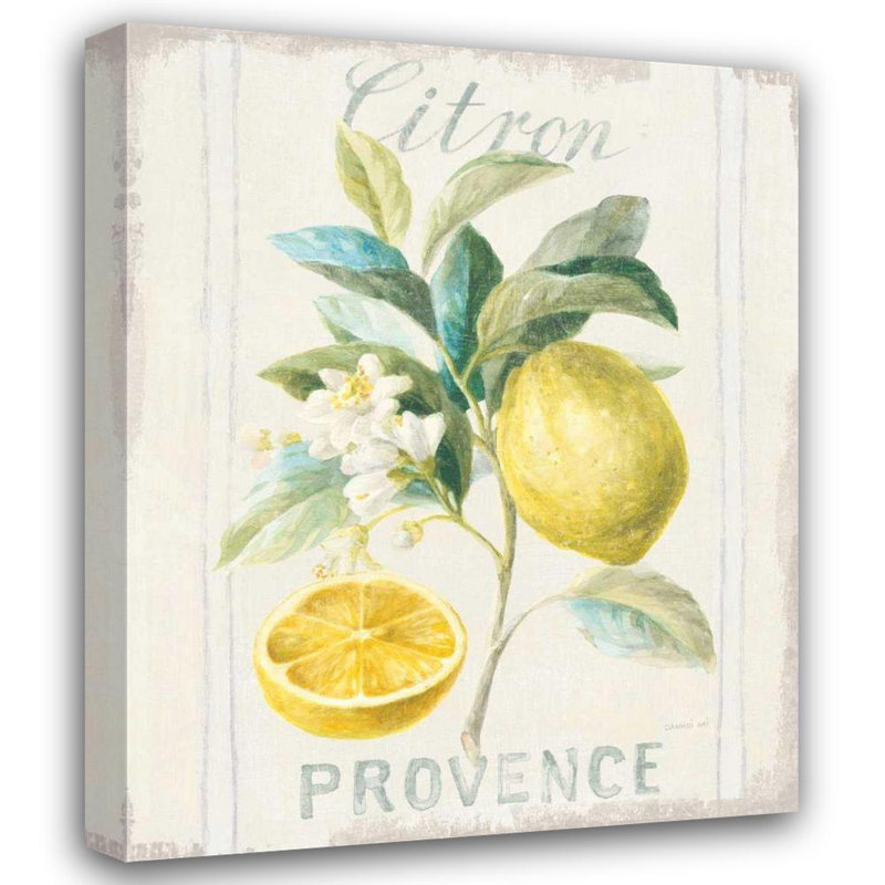 Art sur toile tendu Lark Manor ™ Nai, Danhui, Floursack Lemon IV, H 44 po x l 36 po