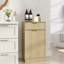 Armoire poubelle inclinable 10 gallons Woodgrain avec tiroir à texture ondulée et bac coulissant-1351707196