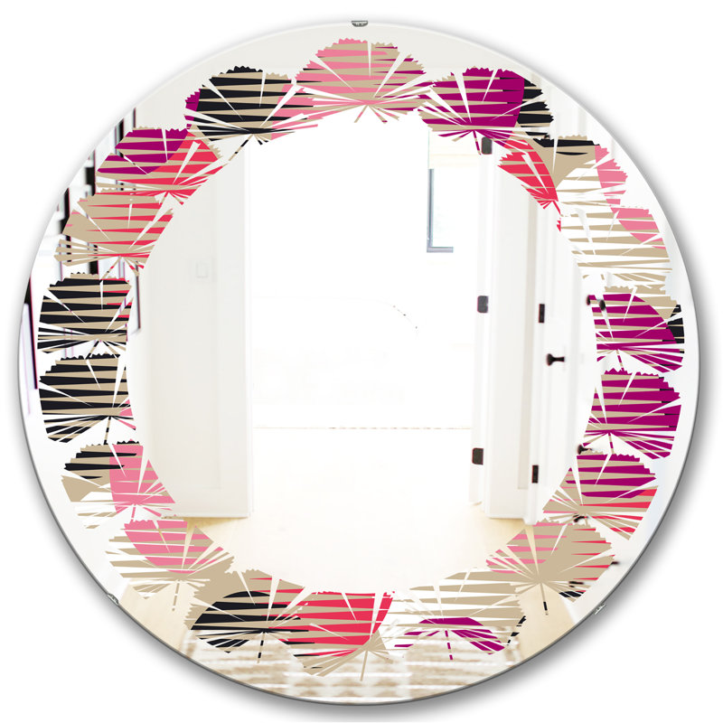 Miroir mural Leaves, H 31,5 po x l po