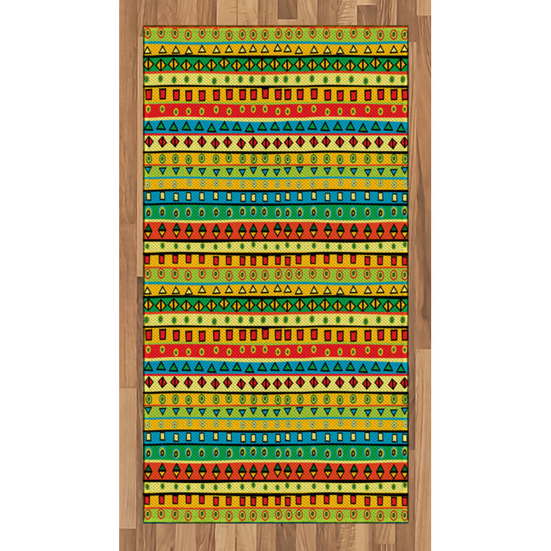 Tapis décoratif en fibre de polyester à haute densité, Rectangle 2 pi 7 po x 5 pi