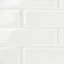 Carreau de verre de style métro d'aspect brique pour le mur 2 po x 8 po Lucid (36 pièces de 4 pieds carrés/boîte)-36946808