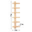 Open Shelving Wine Bottle Rack Brown