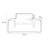 Italian light luxury comfortable office sofa