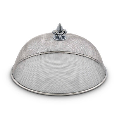 Arthur Court Designs Fleur De Lis 10.5 in. Stainless Steel Cover