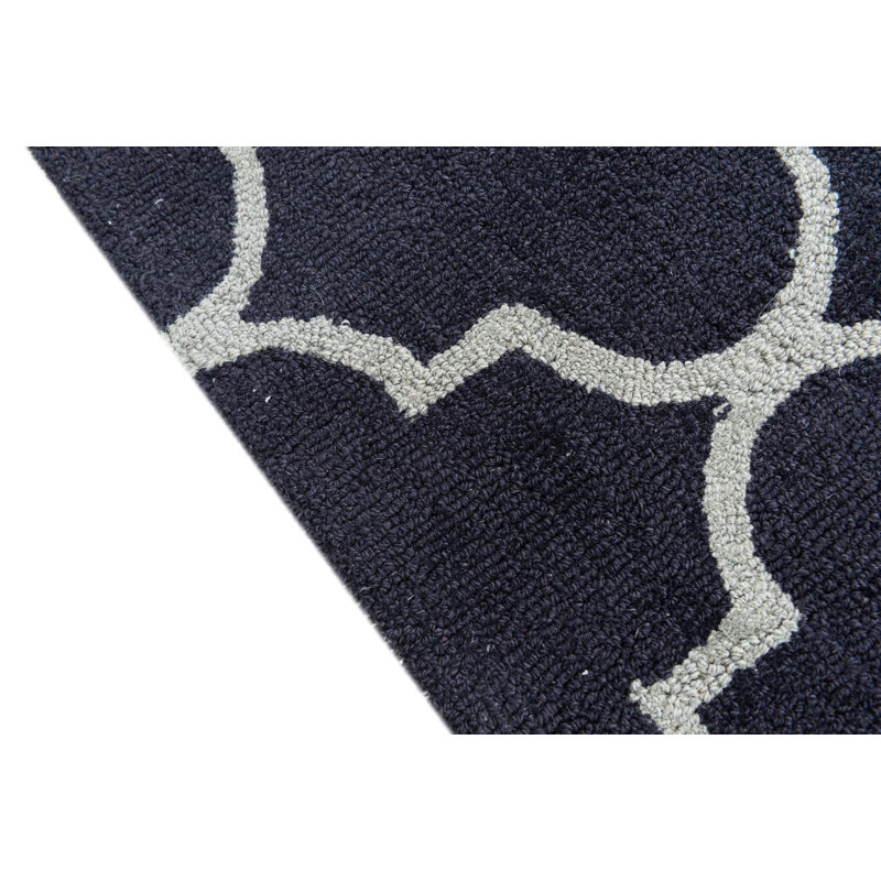 Tapis bleu marine Oharare