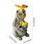 Statue solaire de lapin de Pâques pour l'extérieur