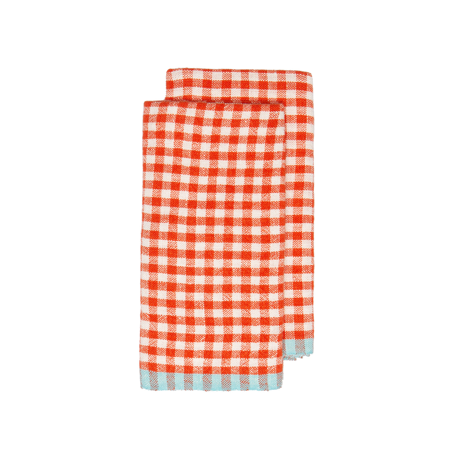 Dish Cloth Kitchen Towel, Orange/Aqua