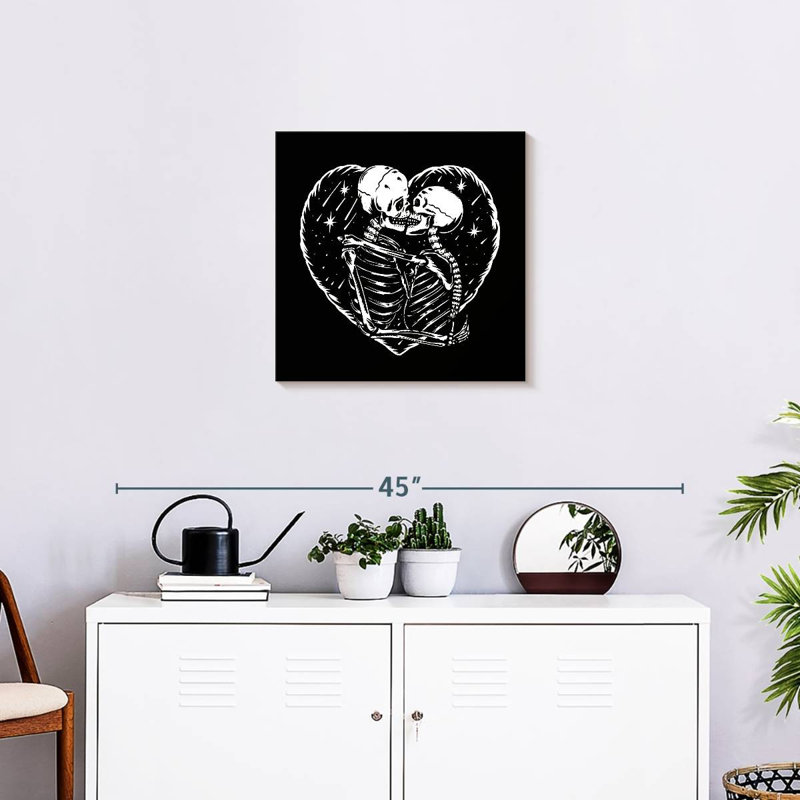 Hitzel Skeleton Romance, 20" H x 20" W