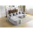 L-Shape Sectional Sofa with Curved Chaise-111842224