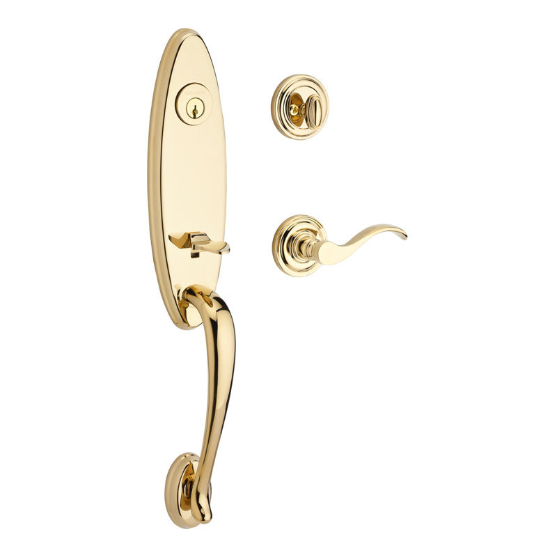 Chesapeake Handleset, Polished Brass / Right