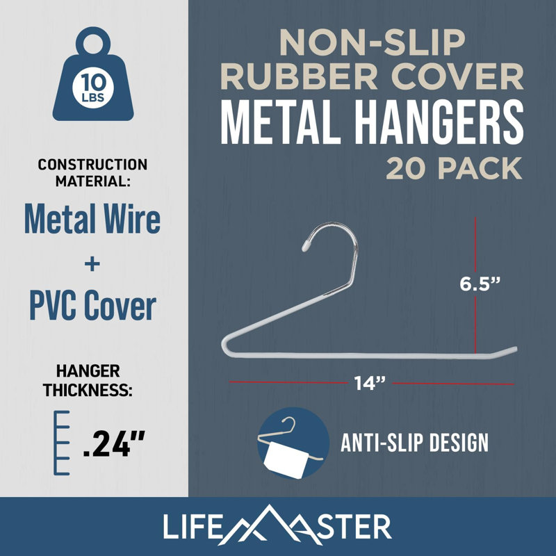 Ensemble de cintre Lifemaster, Gris, 20
