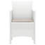 Chaise de jardin vidaXL 2 pièces en polypropylène blanc 20,87 x 19,29 x 33,46 po-30906540-30906539