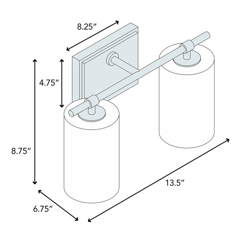 Mahan Dimmable Vanity Light, 2