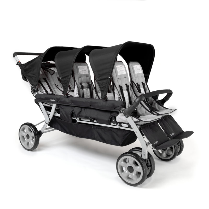 Poussette multi-enfants Gaggle Jamboree, Noir