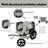 Outdoor Heavy Duty Collapsible Pet Bike Trailer With All-Terrain Wheels And Universal Hitch – Foldable Dog And Cargo Carrier Cart For Bicycles, Black And Grey-122632912