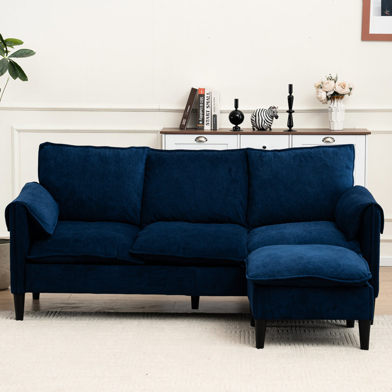 Contemporain avec et rangement - bleu 3 pour le salon, la chambre à coucher, le bureau, le petit espace confortable, la construction convertible robuste