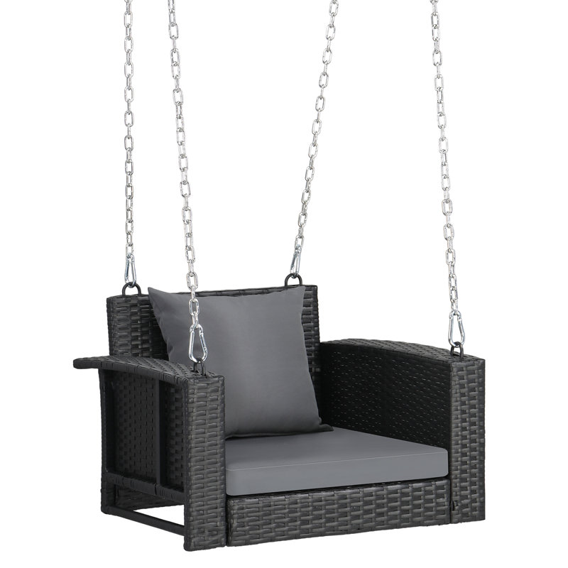 Royst Porch Swing, Black, Gray