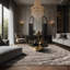 Tapis gris soyeux et moelleux-100908887