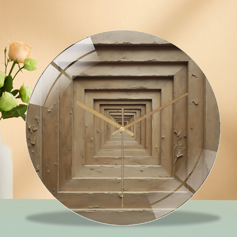 Horloge murale en verre 12 po