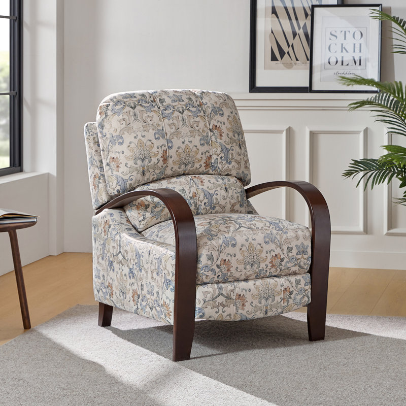 Fauteuil inclinable manuel standard Alexandra, Polyester bleu