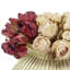 Assorted Dried Roses in Decorative Metal Pot