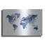 Art mural de luxe «Indigo World Map» par Brandon Wong-108583120