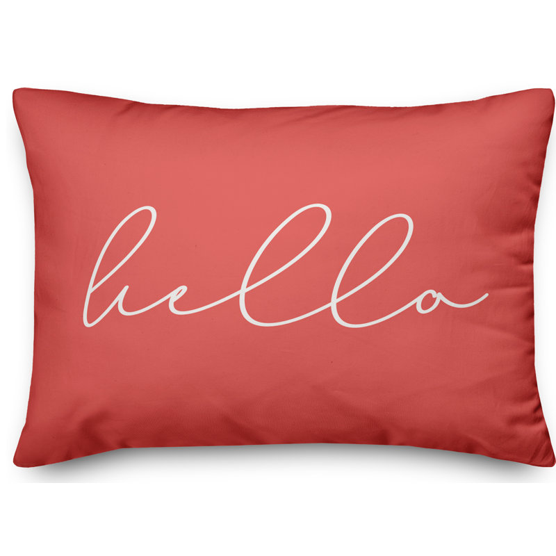  Housse et insert de coussin d'extérieur Hello Thin, Corail