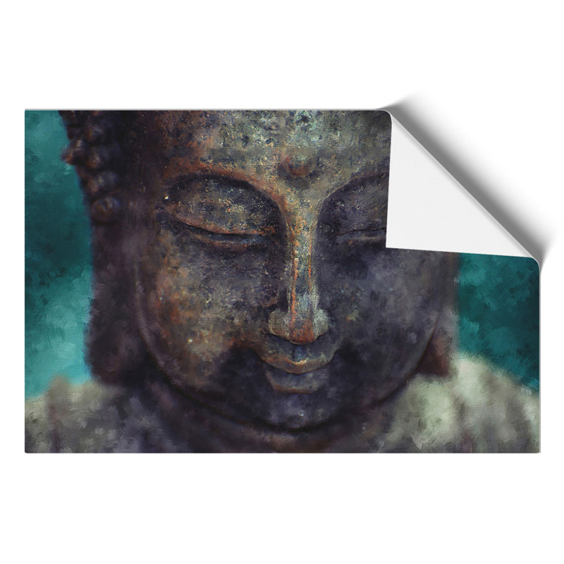 Buddha Statue Painting - Frameless Print, 30cm H x 42cm W x 0.1cm D