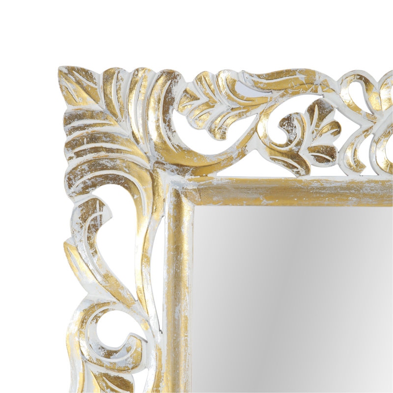 Miroir sculpté rectangulaire (comprend uniquement un miroir)